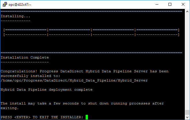 orainstallcomplete orainstallcomplete