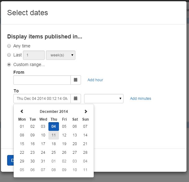 DateTime picker