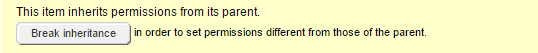 inheritance - break inheritance - break