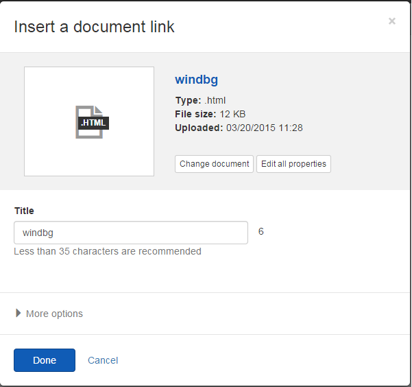 Document field