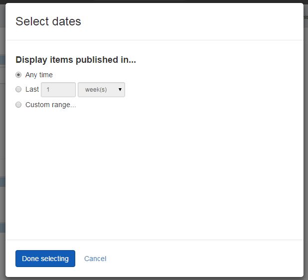 DateTime selector