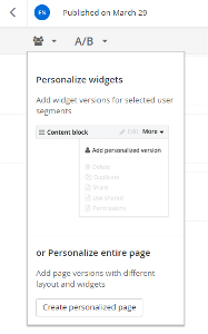 Personalize Personalize