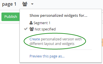 personalize pages