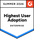 G2 Highest User Adoption Enterprise