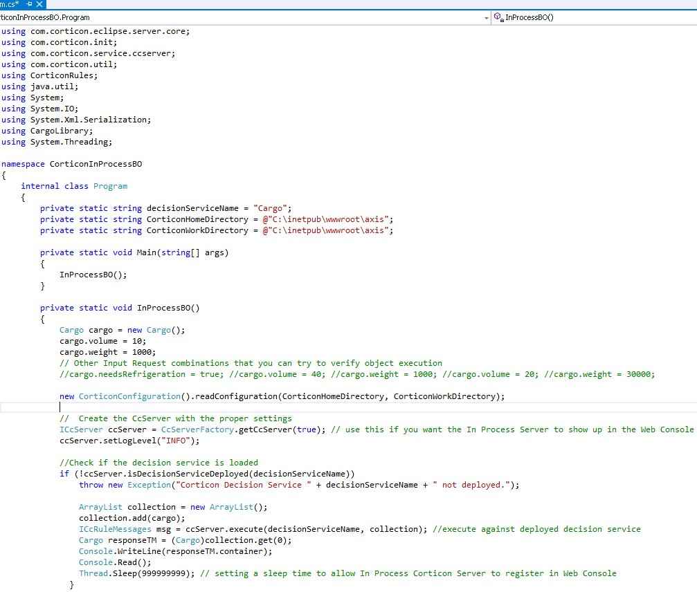Instantiate-Corticon-Server
