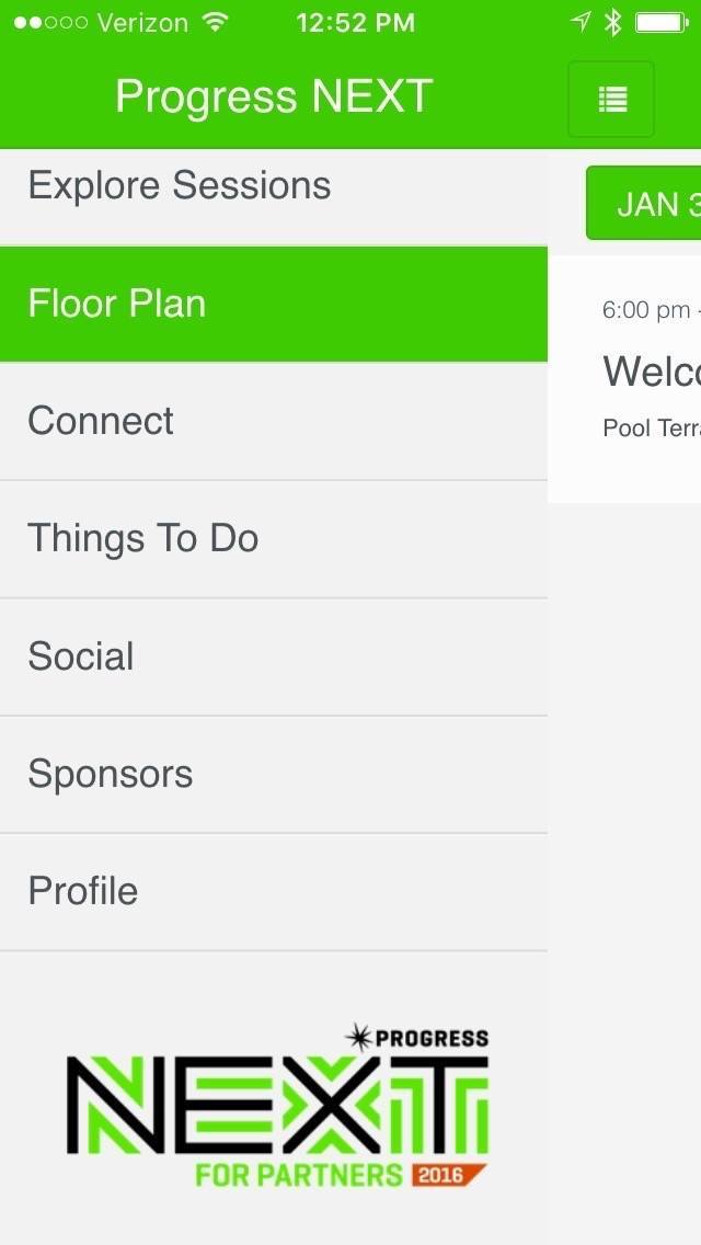 ProgressNEXT 2016 App - Home Screen ProgressNEXT 2016 App - Home Screen