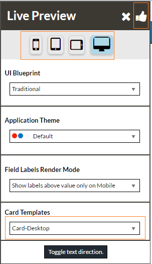 Device Selection and Save Device Selection and Save