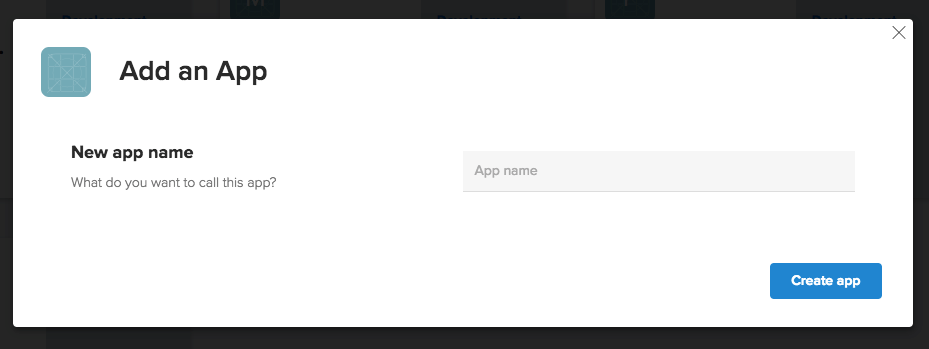 Kinvey Add an App