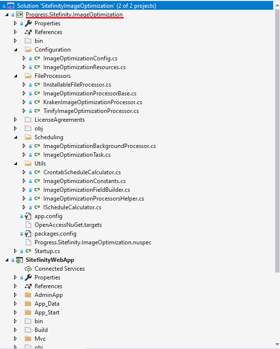 Sitefinity Kraken.io Integration
