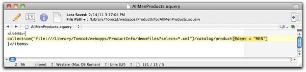 All MenProducts XQuery March