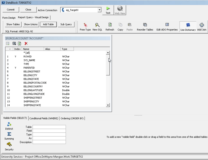 Evisions Argos ODBC Reporting Solutions for Salesforce data