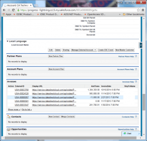 Figure 8: Creating a related list from the Account page.