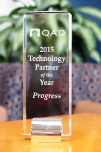Progress named QAD 2015 Technology Partner of the Year