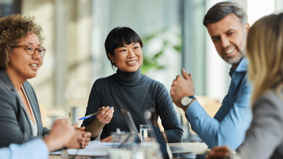 Association members around table