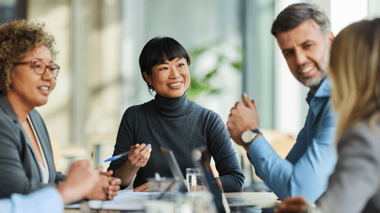 Association members around table