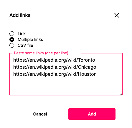 Add links Illustration