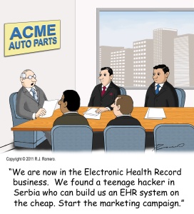 cartoon-ceo-tells-executives-they-are-now-in-ehr-business_emr106