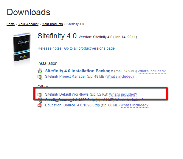 Where to find the default workflow files