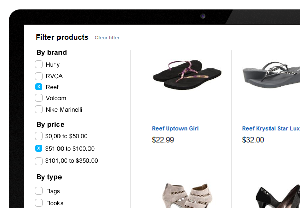 Faceted Search Filters and Sorting options for Sitefinity Ecommerce