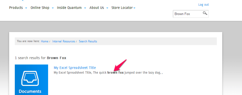 Indexing content of Excel files in Sitefinity CMS