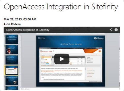 OA webinar on demand