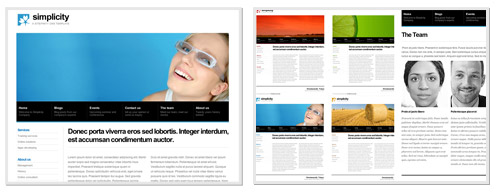 Sitefinity Simplicity Template Screenshots