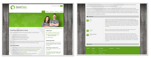 Sitefinity SolarFlare Screenshots