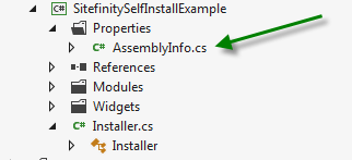Solution Explorer Snapshot