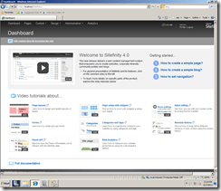 Sitefinity-Dashboard