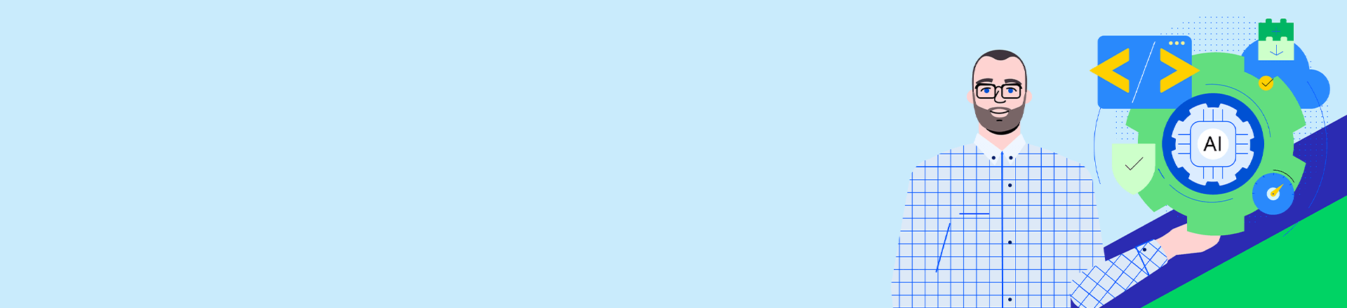 Banner für Webinar mit AI