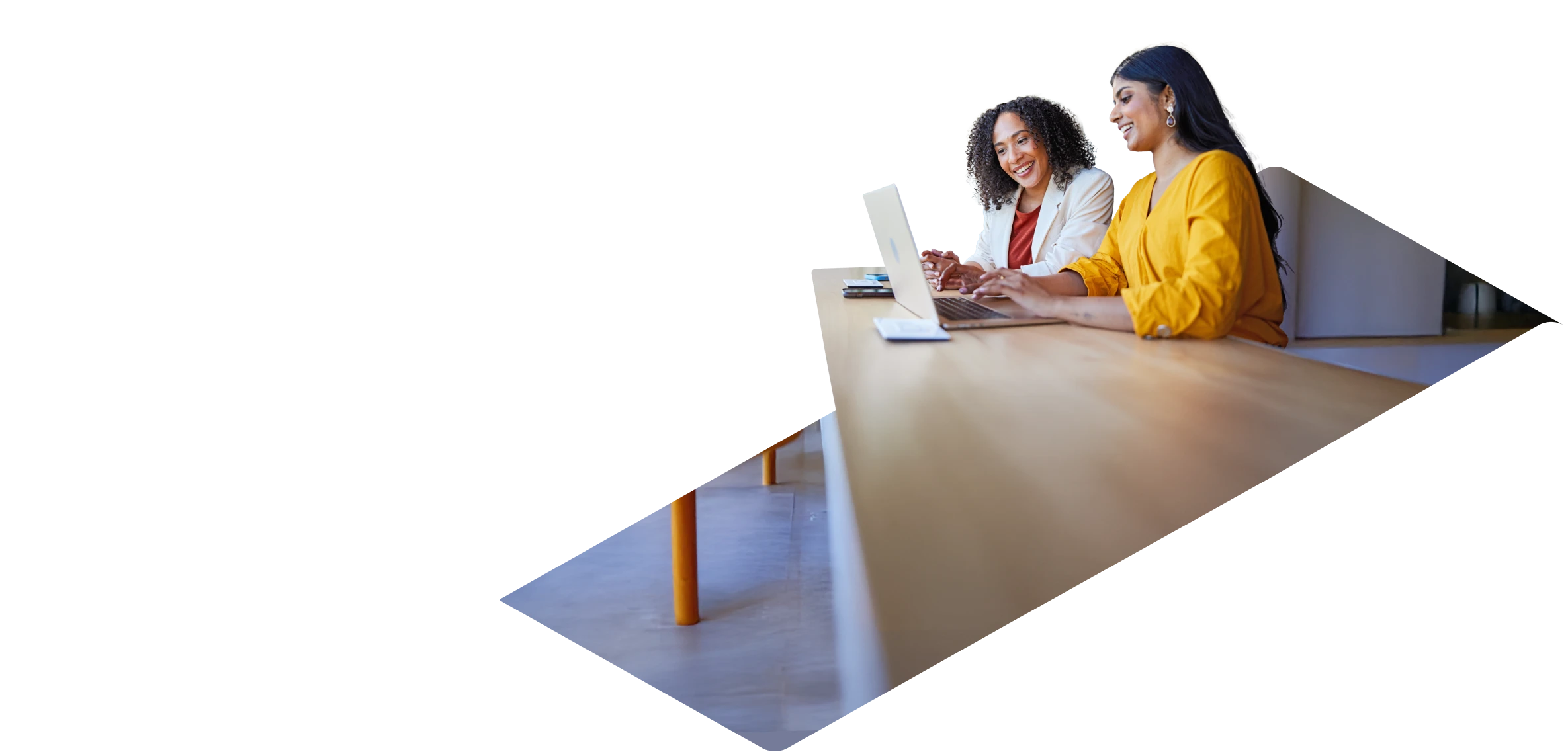 smiling potential employee at an interview