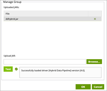 Image of Matillion Manage Group window
