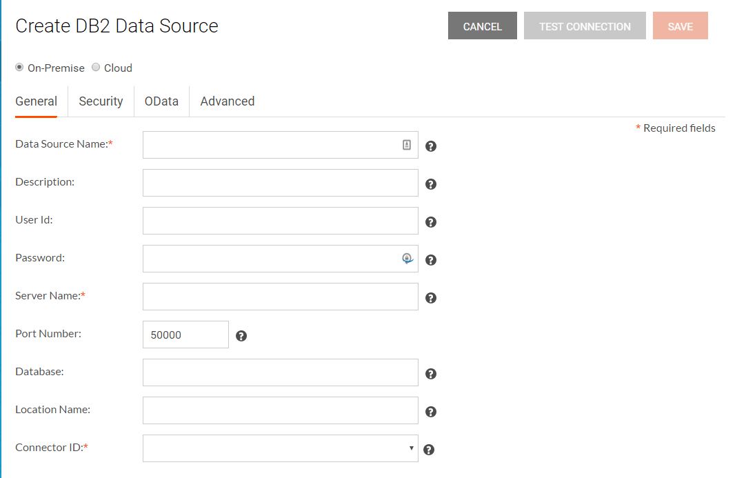 Choose DB2 as your data store Choose DB2 as your data store