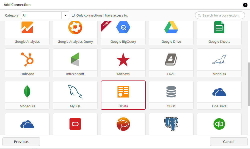 List of data sources that ClicData supports List of data sources that ClicData supports
