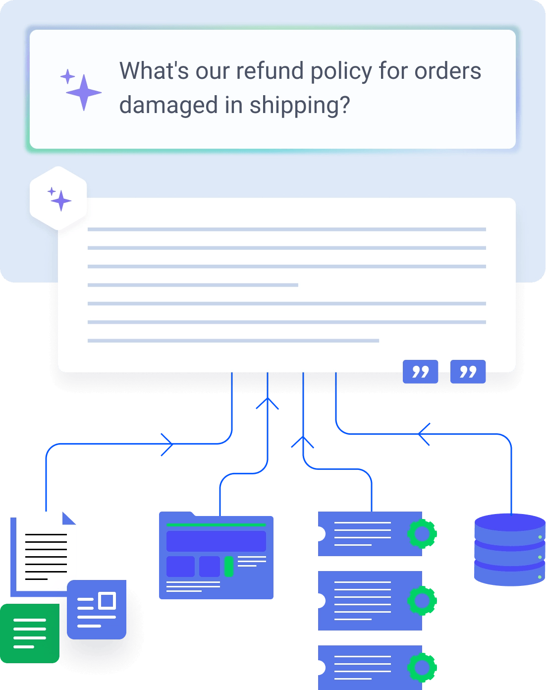 Knowledge Search Hero Illustration Mobile Knowledge Search Hero Illustration Mobile