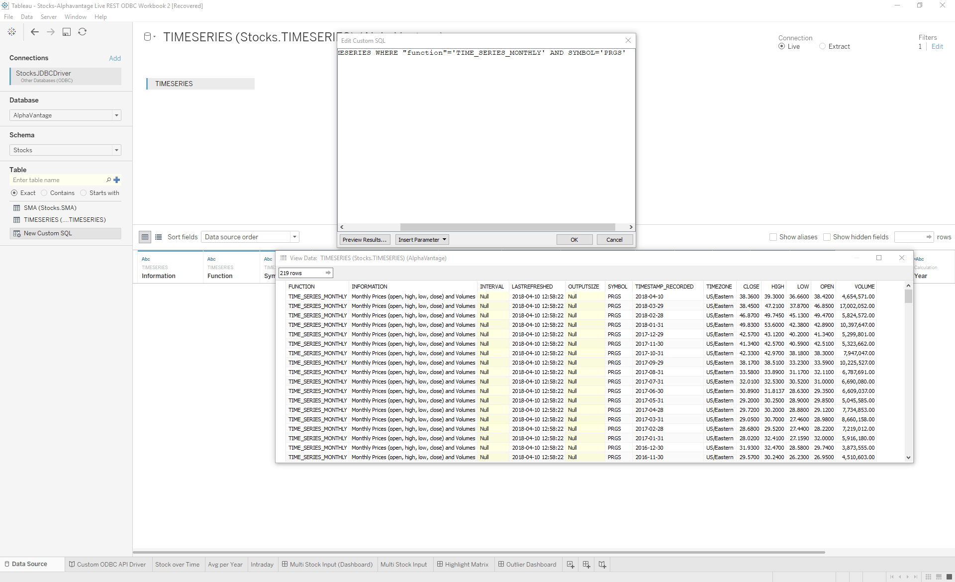 4 JDBC SequeLink Tableau