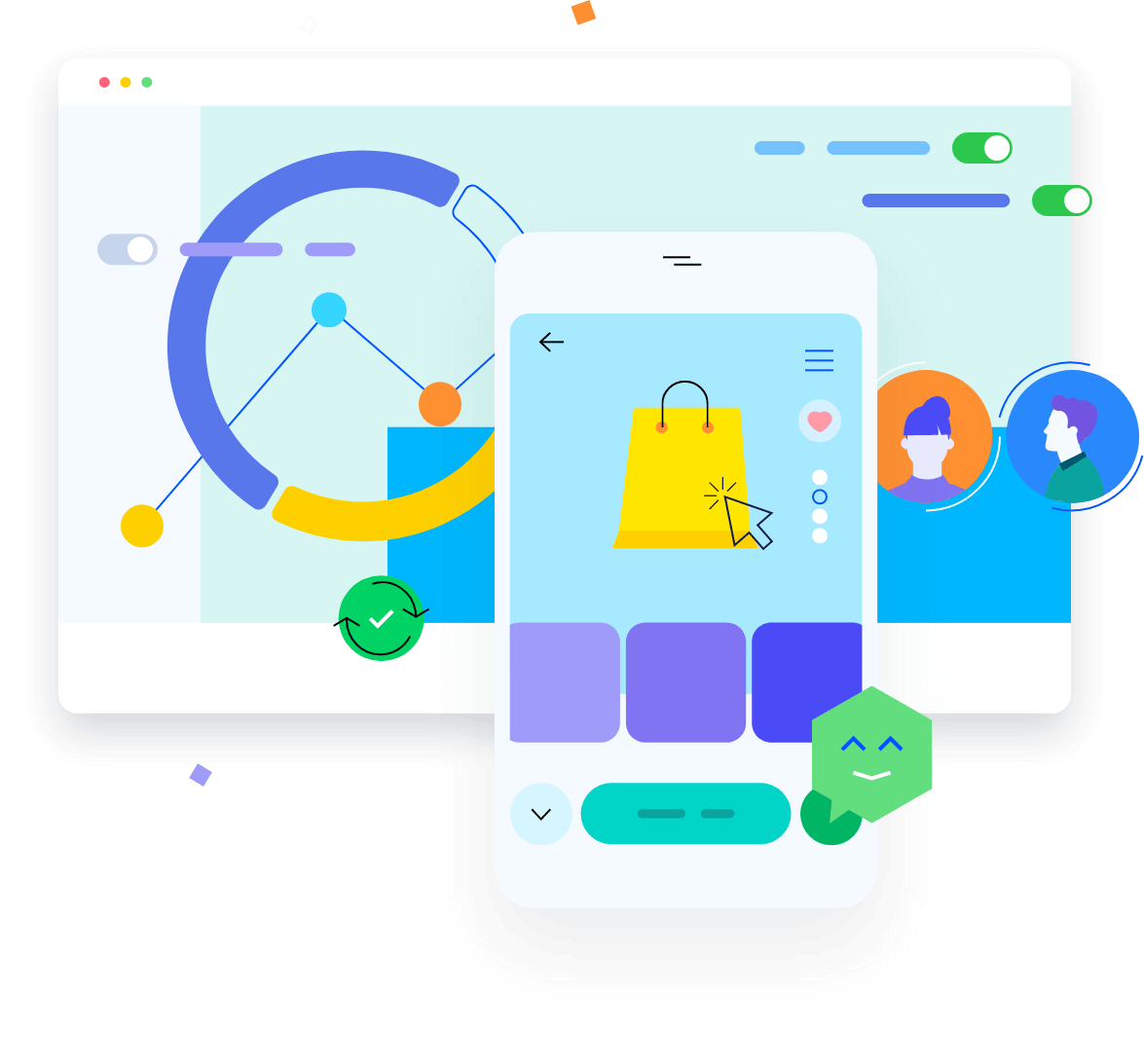 digital commerce illustration