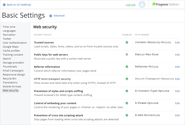 Web Security Module