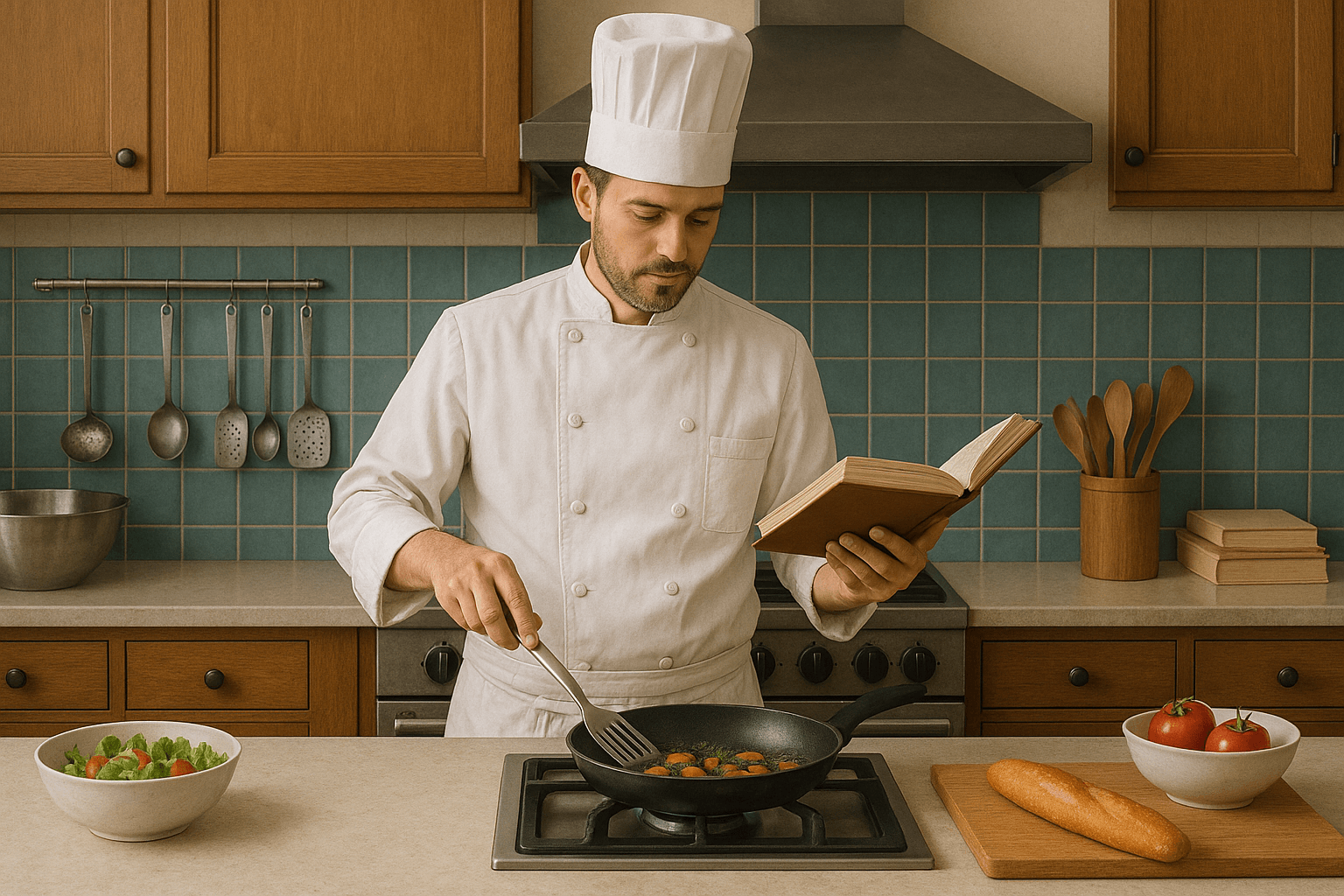 A chef working in a restaurant kitchen as a metaphor for Machine Learning A chef working in a restaurant kitchen as a metaphor for Machine Learning