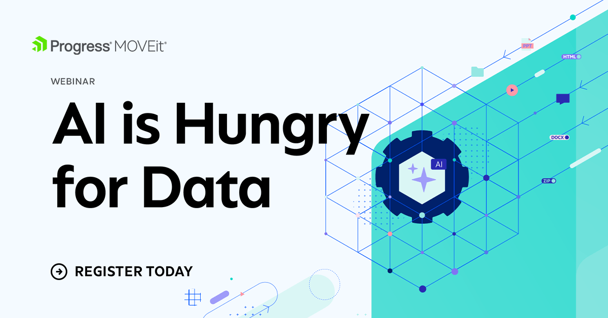 AI Is Hungry for Data webinar banner