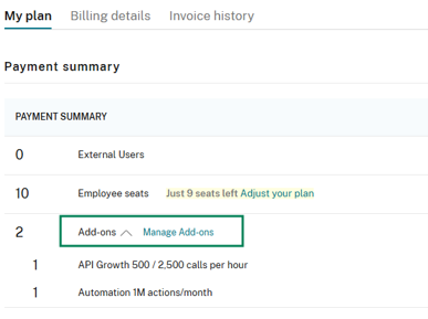 Upgrade Add-on