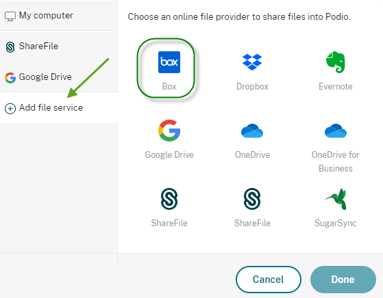 Select Box From Podio