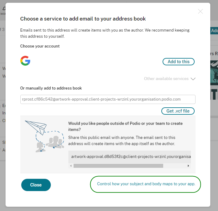 Email To App2