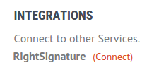 Connect RightSignature