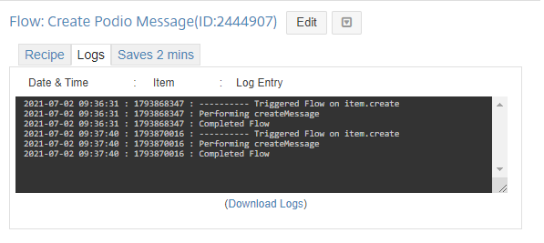 Workflow Automation Logs 3