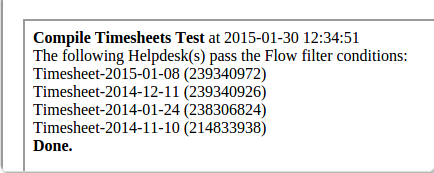 Compile Timesheets