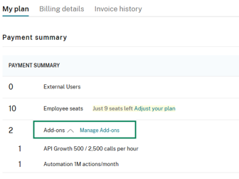 Purchase add-on