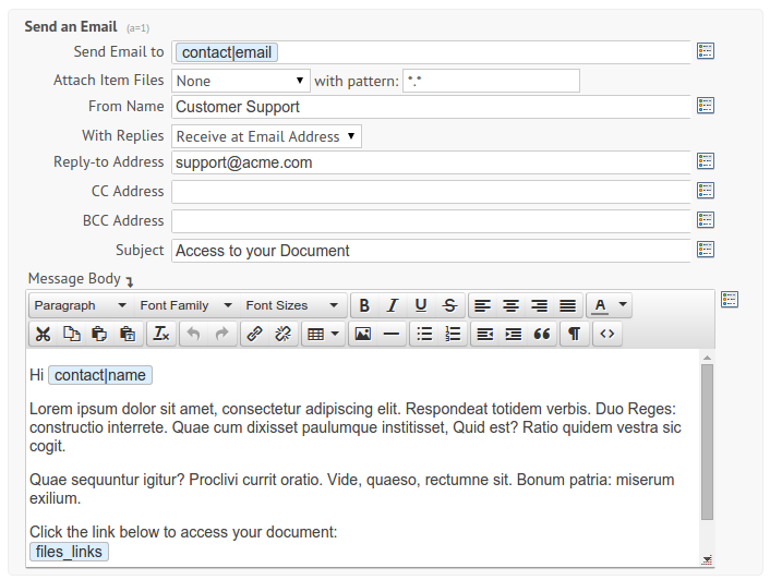 Sending Files via Email