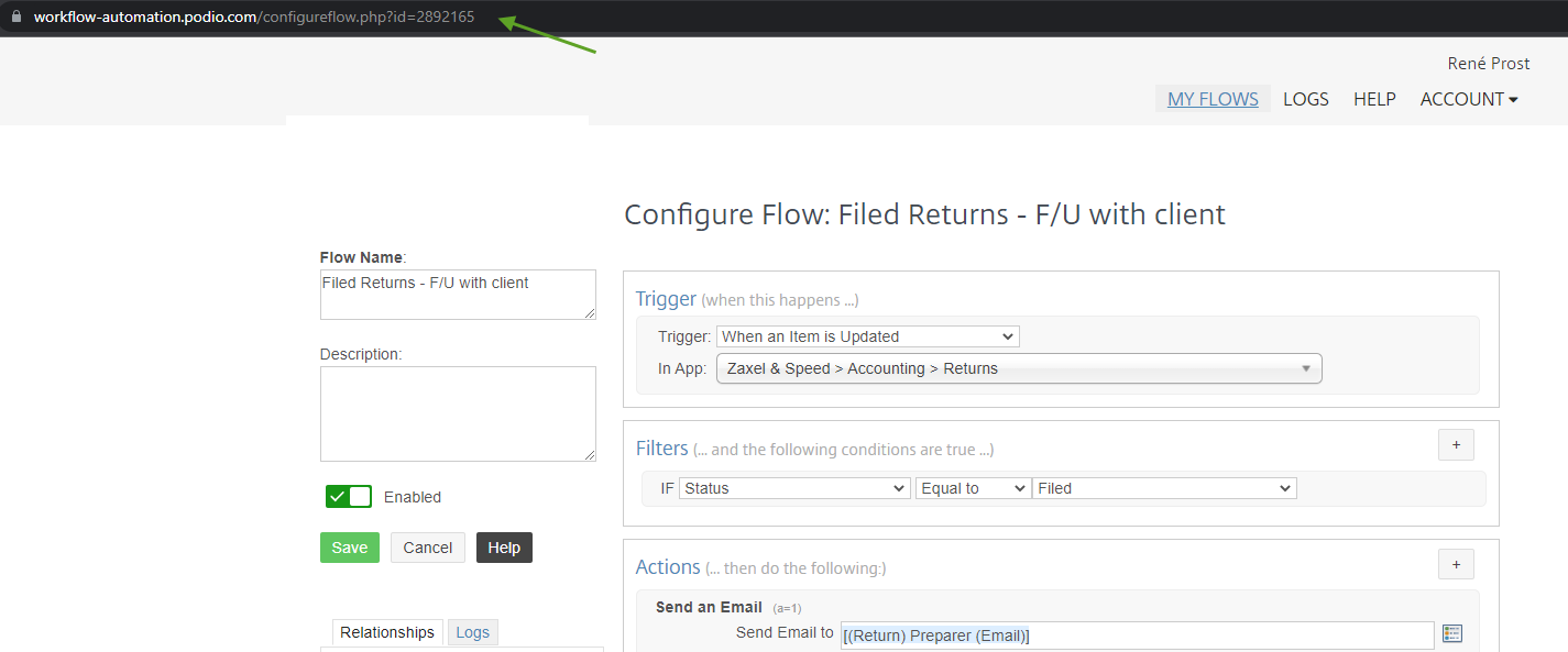 Flow ID Name 3