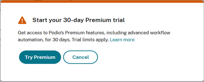 Podio Trial